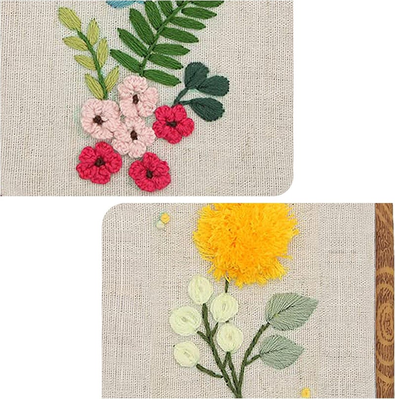 Maydear 3 Pack Embroidery Starter Kit with Pattern, Stamped Cross Stitch Kits for Beginners Adults with Embroidery Hoop and Instructions, Hand Embroidery Kit (B Set Embroidery Starter Kit) - Image 4